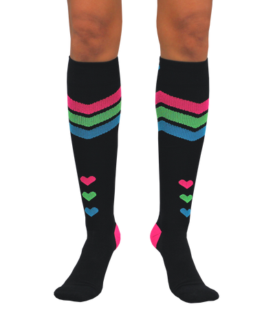 ATN Compression Knee High - Queen of Hearts