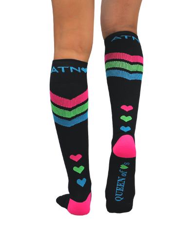 ATN Compression Knee High - Queen of Hearts