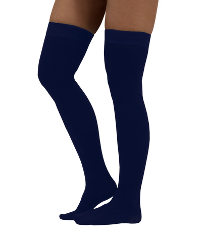 ATN Compression Thigh High Stockings - Navy